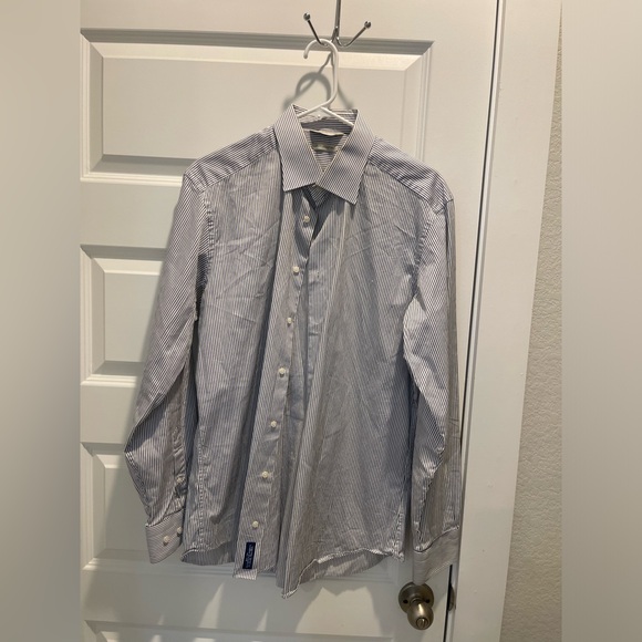 Suitsupply Egyptian cotton slim fit men cotton dress shirt 16.5 - Picture 2 of 8